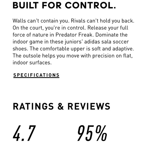 Adidas Predator Freak.4 Sala Indoor Shoes - Picture 6 of 7